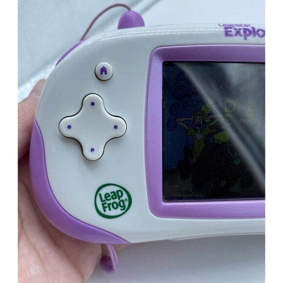 LeapFrog Leapster Explorer Learning Game Console System Purple HandHeld Tested - Picture 4 of 16